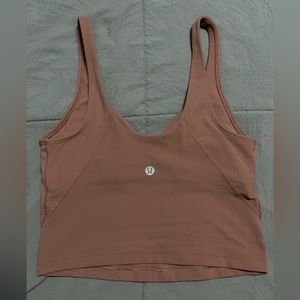 Brand new without tags Lulu align tank color: mocha brown